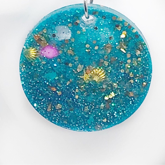 Handmade Beach Theme Jewelry Set Necklace Earrings Bracelet & Free Keychain! NEW - Picture 5 of 9